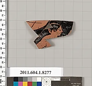 Terracotta rim fragment of a kylix (drinking cup) by Unknown Artist