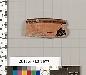 Terracotta rim fragment of a kylix (drinking cup) by Unknown Artist