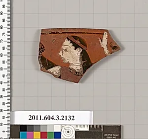 Terracotta rim fragment of a kylix (drinking cup) by Unknown Artist