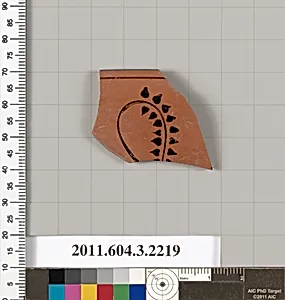 Terracotta rim fragment of a kylix (drinking cup) by Unknown Artist