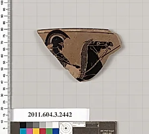 Terracotta rim fragment of a kylix (drinking cup) by Unknown Artist