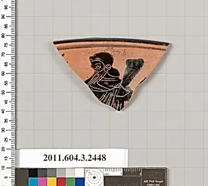 Terracotta rim fragment of a kylix (drinking cup) by Unknown Artist