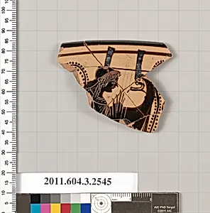 Terracotta rim fragment of a kylix (drinking cup) by Unknown Artist