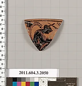 Terracotta rim fragment of a kylix (drinking cup) by Unknown Artist