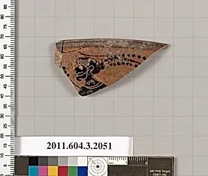 Terracotta rim fragment of a kylix (drinking cup) by Unknown Artist