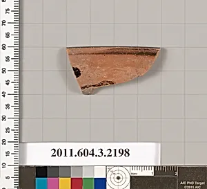 Terracotta rim fragment of a kylix (drinking cup) by Unknown Artist