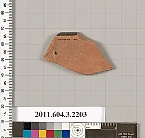Terracotta rim fragment of a kylix (drinking cup) by Unknown Artist