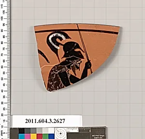 Terracotta rim fragment of a kylix (drinking cup) by Unknown Artist