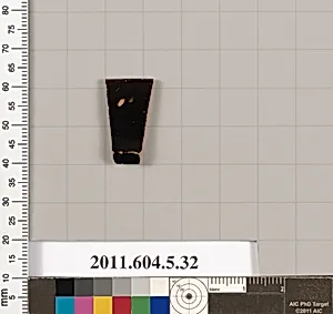 Terracotta rim fragment of a kylix (drinking cup)