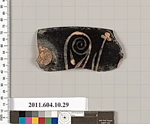 Terracotta rim fragment of a kylix (drinking cup) by Unknown Artist