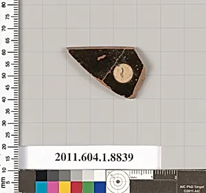 Terracotta rim fragment of a kylix (drinking cup) by Unknown Artist