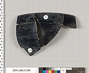 Terracotta rim fragment of a kylix (drinking cup) by Unknown Artist