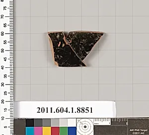 Terracotta rim fragment of a kylix (drinking cup) by Unknown Artist
