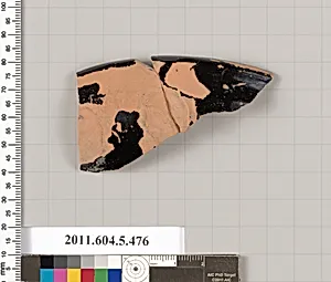 Terracotta rim fragment of a kylix (drinking cup) by Unknown Artist