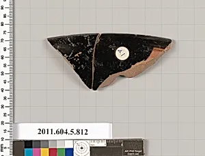 Terracotta rim fragment of a kylix (drinking cup) by Unknown Artist