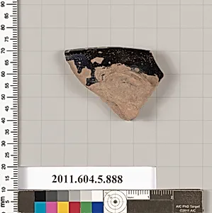Terracotta rim fragment of a kylix (drinking cup) by Unknown Artist