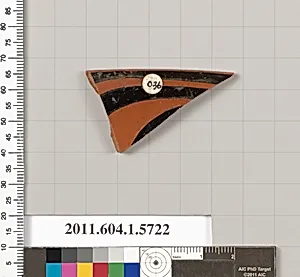Terracotta rim fragment of a kylix: eye-cup (drinking cup) by Unknown Artist
