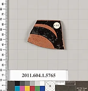 Terracotta rim fragment of a kylix: eye-cup (drinking cup) by Unknown Artist