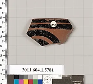 Terracotta rim fragment of a kylix: eye-cup (drinking cup) by Unknown Artist