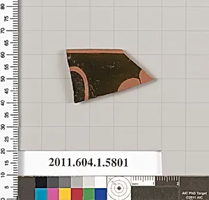 Terracotta rim fragment of a kylix: eye-cup (drinking cup) by Unknown Artist