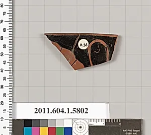 Terracotta rim fragment of a kylix: eye-cup (drinking cup) by Unknown Artist