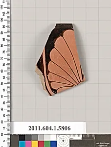 Terracotta rim fragment of a kylix: eye-cup (drinking cup) by Unknown Artist