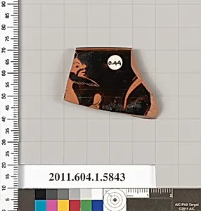 Terracotta rim fragment of a kylix: eye-cup (drinking cup) by Unknown Artist