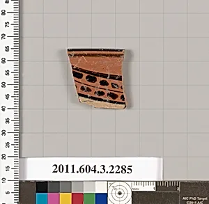 Terracotta rim fragment of a kylix: eye-cup (drinking cup) by Unknown Artist
