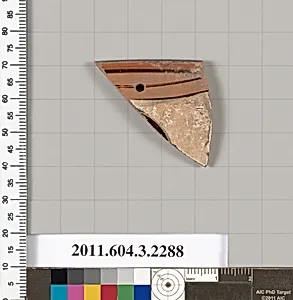 Terracotta rim fragment of a kylix: eye-cup (drinking cup) by Unknown Artist
