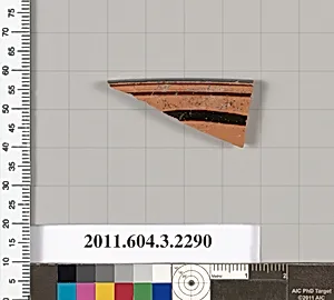 Terracotta rim fragment of a kylix: eye-cup (drinking cup) by Unknown Artist