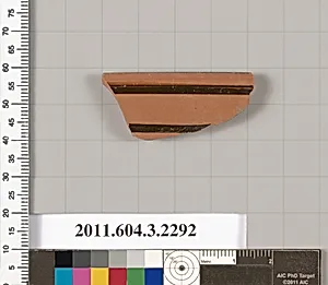 Terracotta rim fragment of a kylix: eye-cup (drinking cup) by Unknown Artist