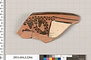 Terracotta rim fragment of a kylix: eye-cup (drinking cup) by Unknown Artist
