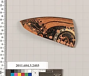 Terracotta rim fragment of a kylix: eye-cup (drinking cup) by Unknown Artist
