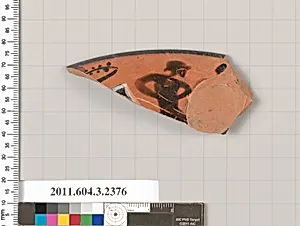 Terracotta rim fragment of a kylix: eye-cup (drinking cup) by Unknown Artist