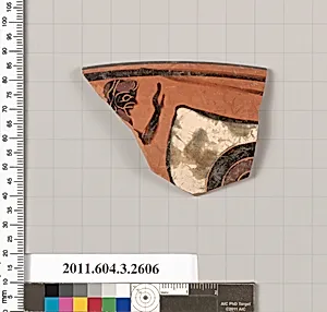 Terracotta rim fragment of a kylix: eye-cup (drinking cup) by Unknown Artist
