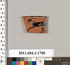 Terracotta rim fragment of a kylix: Lip cup (drinking cup) by Unknown Artist