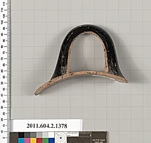 Terracotta rim fragment of a skyphos (deep drinking cup) by Unknown Artist