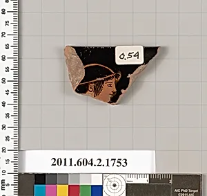 Terracotta rim fragment of a skyphos (deep drinking cup) by Unknown Artist