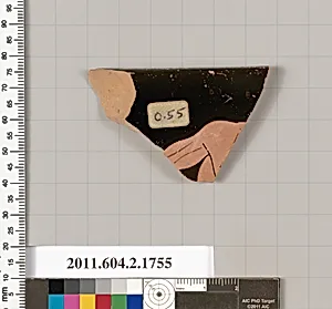 Terracotta rim fragment of a skyphos (deep drinking cup) by Unknown Artist