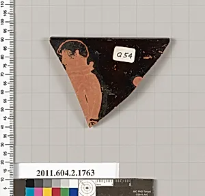 Terracotta rim fragment of a skyphos (deep drinking cup) by Unknown Artist