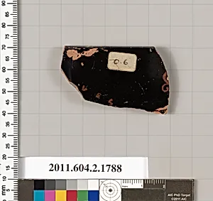 Terracotta rim fragment of a skyphos (deep drinking cup) by Unknown Artist