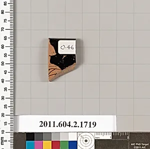 Terracotta rim fragment of a skyphos (deep drinking cup) by Unknown Artist