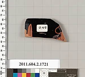 Terracotta rim fragment of a skyphos (deep drinking cup) by Unknown Artist