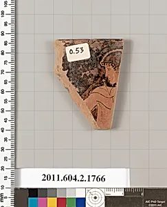 Terracotta rim fragment of a skyphos (deep drinking cup) by Unknown Artist