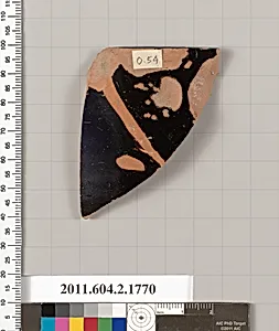 Terracotta rim fragment of a skyphos (deep drinking cup) by Unknown Artist