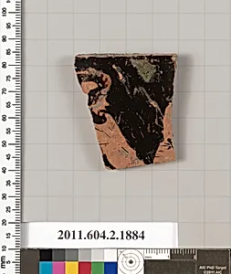 Terracotta rim fragment of a skyphos (deep drinking cup)