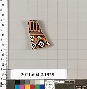 Terracotta rim fragment of a skyphos (deep drinking cup) by Unknown Artist