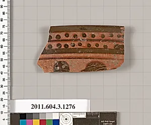 Terracotta rim fragment of a skyphos (deep drinking cup) by Unknown Artist