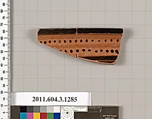Terracotta rim fragment of a skyphos (deep drinking cup) by Unknown Artist