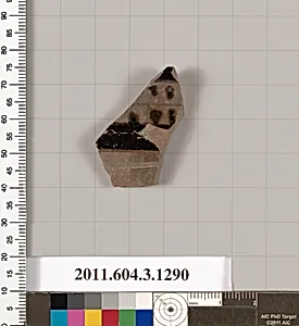 Terracotta rim fragment of a skyphos (deep drinking cup) by Unknown Artist